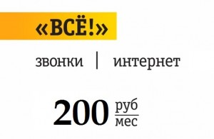 Яркое решение за 250 билайн описание тарифа